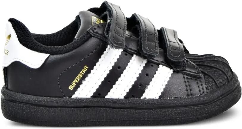 Adidas Kids Superstar "Black White" sneakers Zwart