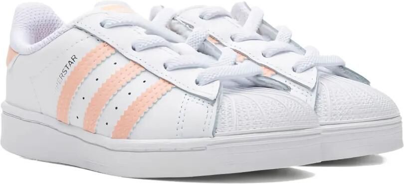 Adidas Kids Superstar EL "White Haze Coral Pink" sneakers Wit - Foto 3
