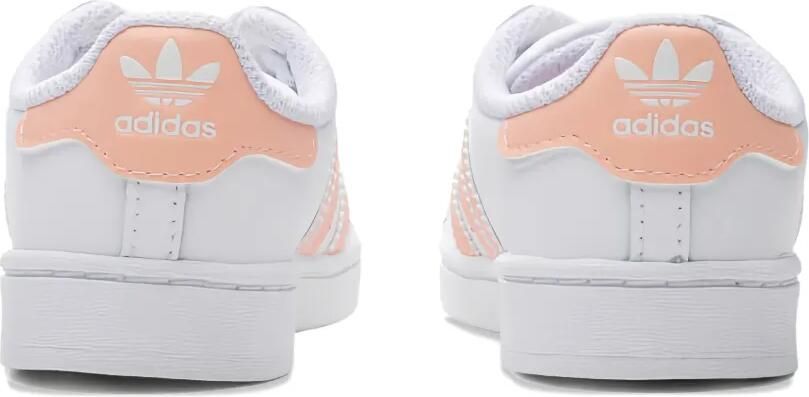 Adidas Kids Superstar EL "White Haze Coral Pink" sneakers Wit - Foto 2