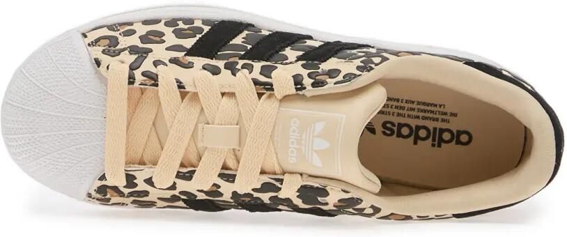 Adidas Kids Superstar II sneakers met luipaardprint Beige - Foto 4