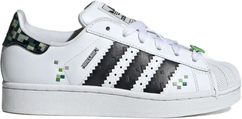 Adidas Kids Superstar "Minecraft Creeper" sneakers Wit - Foto 3