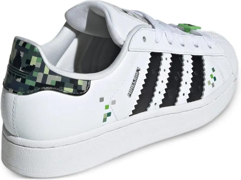 Adidas Kids Superstar "Minecraft Creeper" sneakers Wit - Foto 2