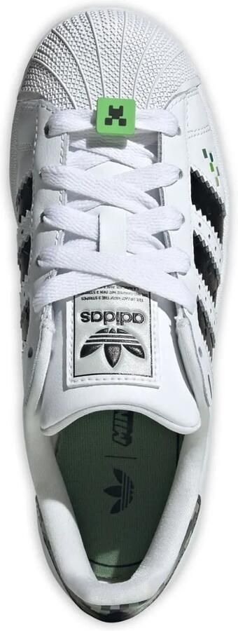 Adidas Kids Superstar "Minecraft Creeper" sneakers Wit - Foto 5