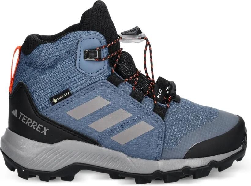 Adidas Kids Terrex Mid gestreepte laarzen Blauw