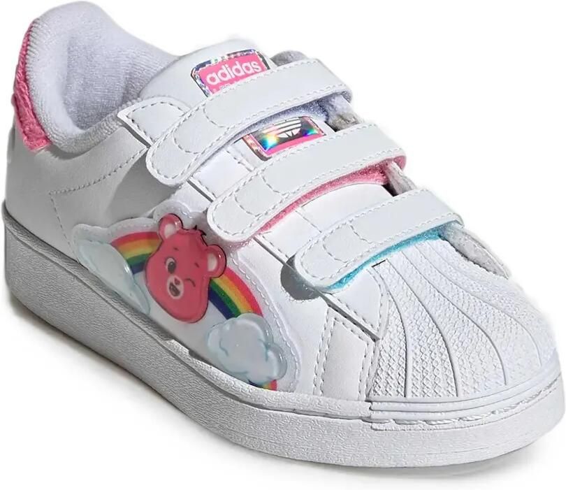 Adidas Kids x Care Bears Superstar sneakers met klittenband Wit