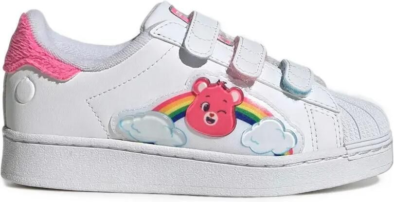 Adidas Kids x Care Bears Superstar sneakers met klittenband Wit - Foto 3