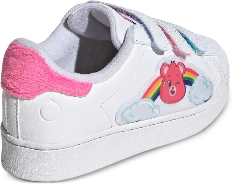 Adidas Kids x Care Bears Superstar sneakers met klittenband Wit - Foto 2