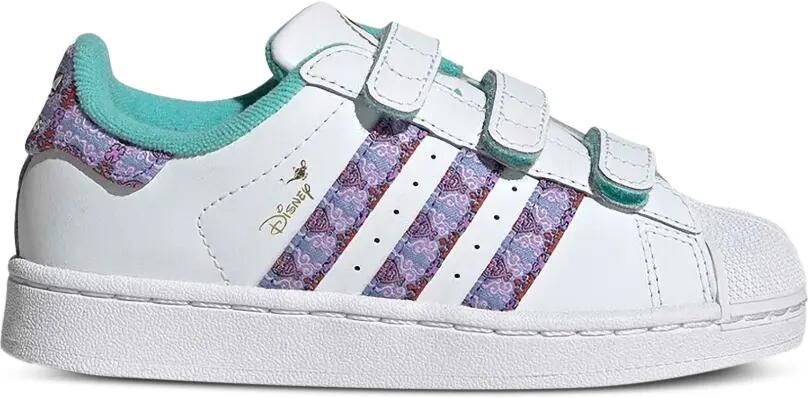 Adidas Kids x Disney Princess Superstar sneakers met klittenband Wit - Foto 4