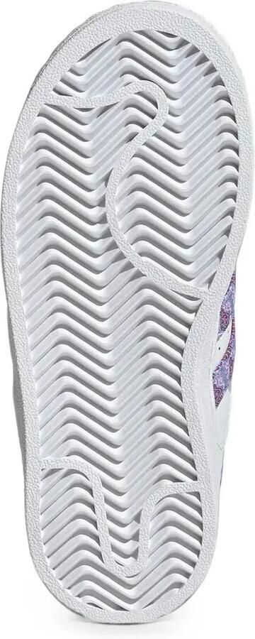 Adidas Kids x Disney Princess Superstar sneakers met klittenband Wit - Foto 3