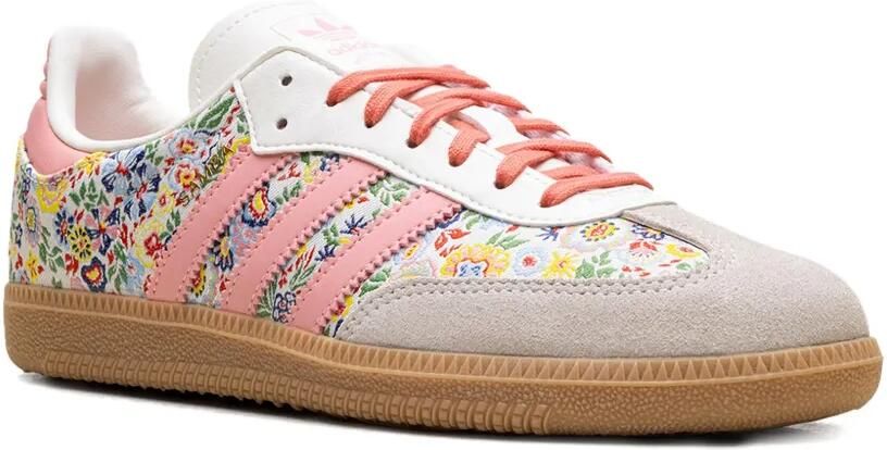 Adidas Kids x Liberty London Samba OG "Floral Embroidery" sneakers Wit
