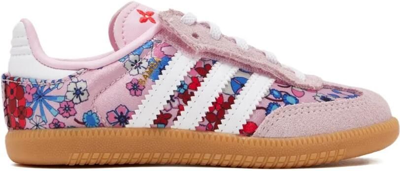 Adidas Kids x Liberty London Samba OG gestreepte sneakers met bloe print Roze