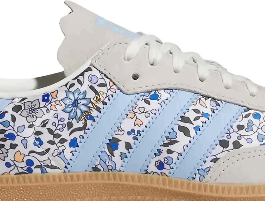 Adidas Kids x Liberty London Samba OG sneakers met bloe print Wit - Foto 2