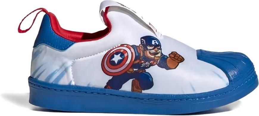 Adidas Kids x Marvel Superstar 360 "Captain America" sneakers Wit