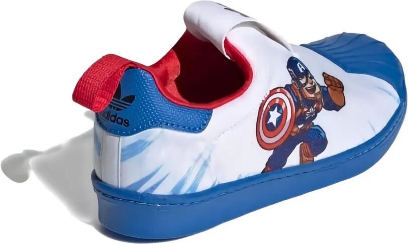 Adidas Kids x Marvel Superstar 360 "Captain America" sneakers Wit - Foto 5