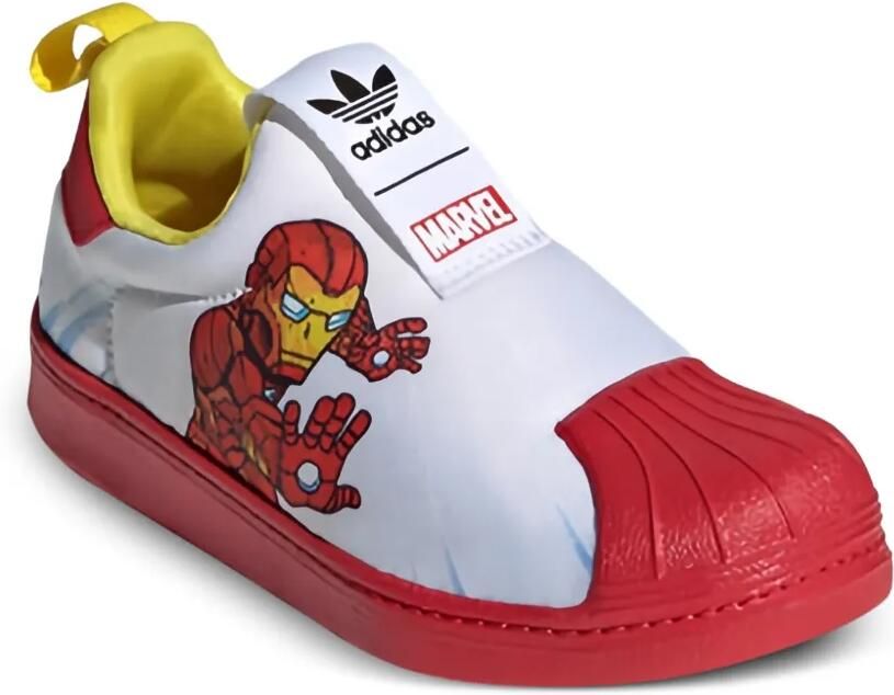 Adidas Kids x Marvel Superstar 360 "Iron " sneakers Wit
