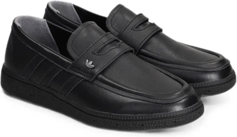 Adidas Leren loafers met logoplakkaat Zwart - Foto 4