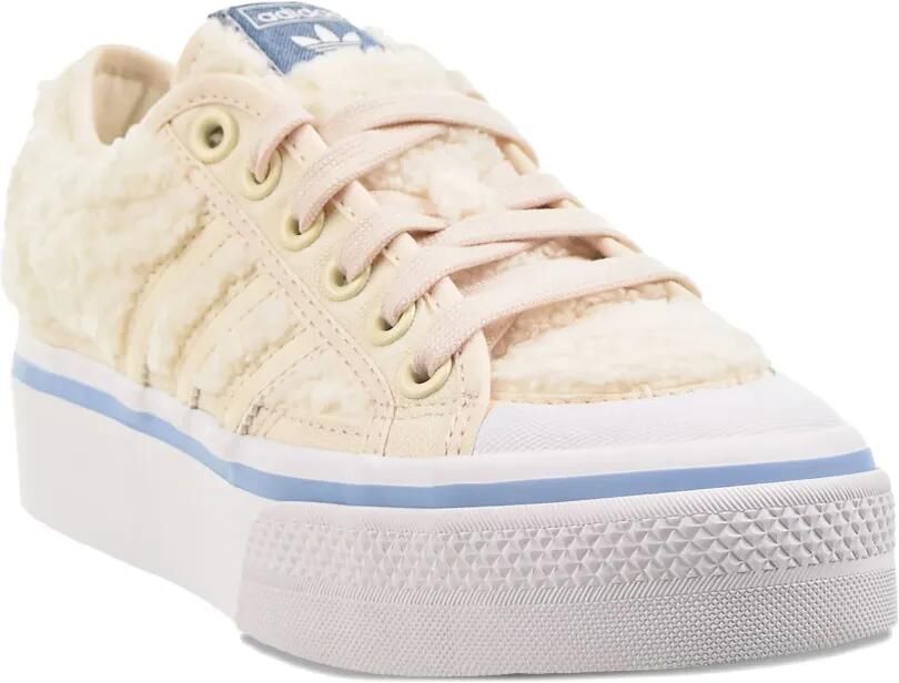 Adidas Nizza sherpa sneakers met plateauzool Beige - Foto 2