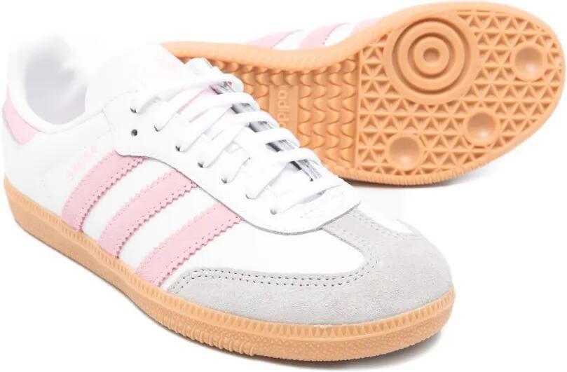 Adidas Originals Kids Samba OG 3-Stripes sneakers Wit