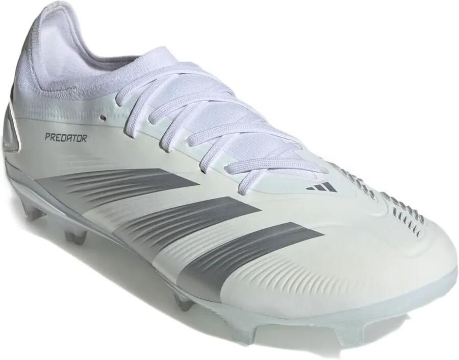 Adidas Predator 24 Pro FG "Cloud White Silver Metallic" sneakers Wit