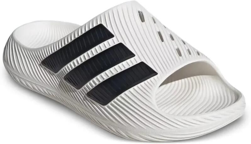 Adidas Purechill gestreepte slippers Wit - Foto 5