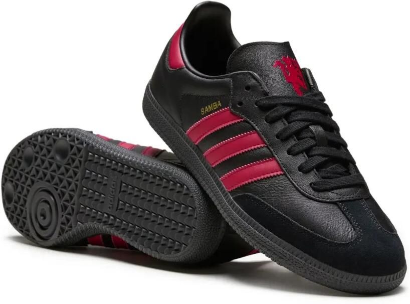 Adidas Samba "Core Black Mufc Red" sneakers Zwart - Foto 2