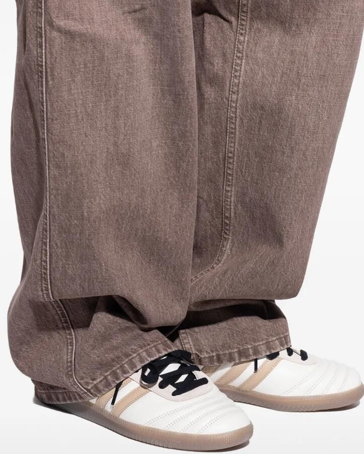 Adidas Samba gestreepte leren sneakers Beige - Foto 2