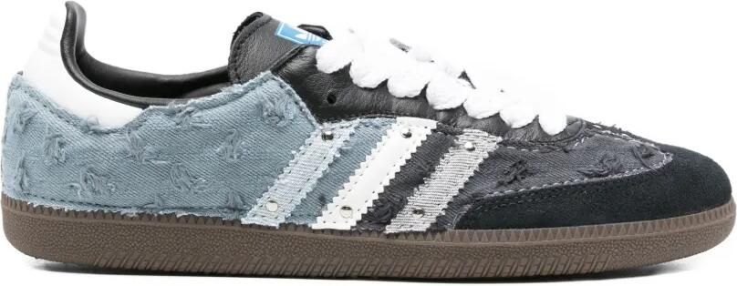 Adidas Samba gestreepte sneakers Blauw