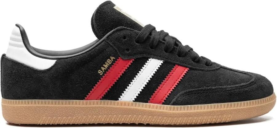 Adidas Samba OG "Core Black Better Scarlet Gum" sneakers Zwart