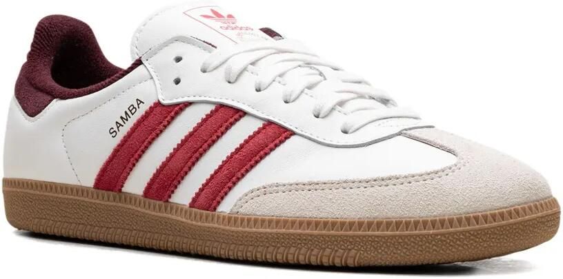 Adidas Samba OG "Core White Better Scarlet Shadow Red" sneakers Wit - Foto 2