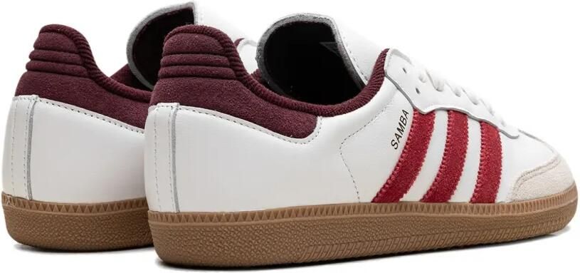 Adidas Samba OG "Core White Better Scarlet Shadow Red" sneakers Wit - Foto 3