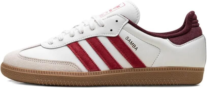 Adidas Samba OG "Core White Better Scarlet Shadow Red" sneakers Wit - Foto 4