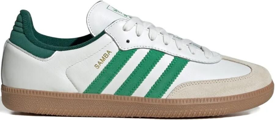 Adidas Samba OG "Core White Green" sneakers Wit
