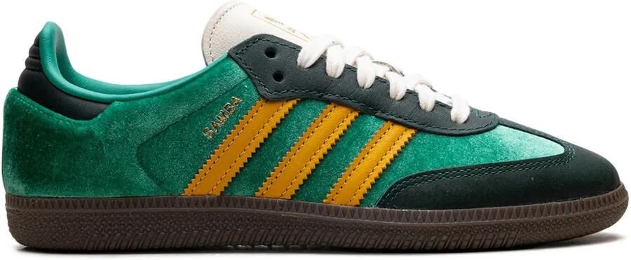 Adidas Samba OG "Court Green Preloved Yellow Collegiate Green" sneakers Groen