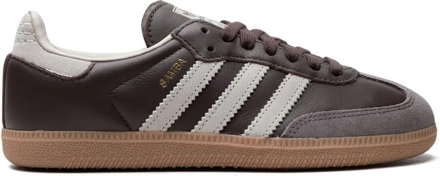 Adidas Samba OG gestreepte sneakers Bruin