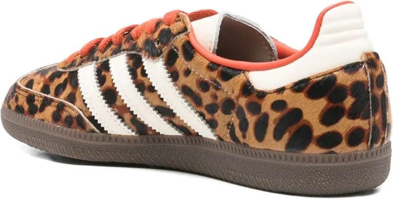 Adidas Samba OG gestreepte sneakers met dierenprint Bruin - Foto 3