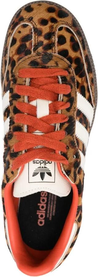 Adidas Samba OG gestreepte sneakers met dierenprint Bruin - Foto 4