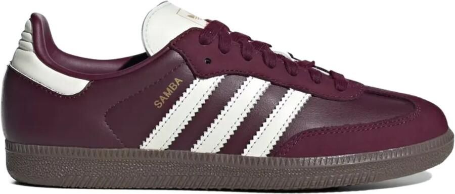 Adidas Samba OG "Maroon Off White Gum" sneakers Rood - Foto 2