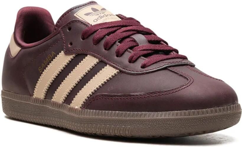 Adidas Samba OG "Maroon Crystal Sand Gold Metallic" sneakers Bruin - Foto 2