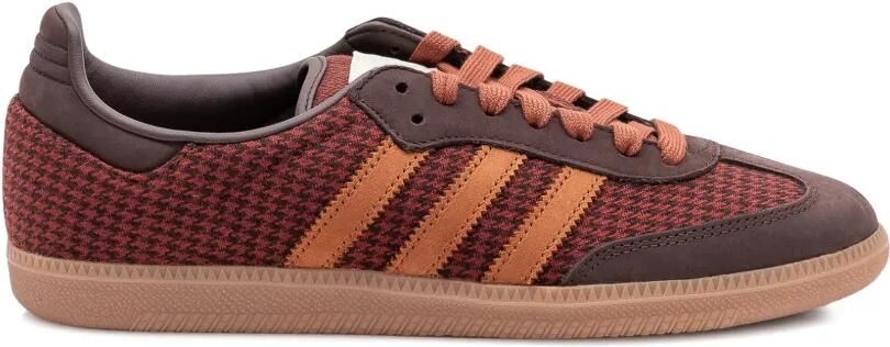 Adidas Samba OG sneakers met pied-de-poule print Bruin