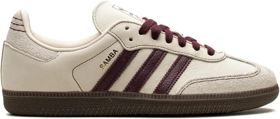 Adidas Samba OG "Wonder White Maroon" sneakers Beige