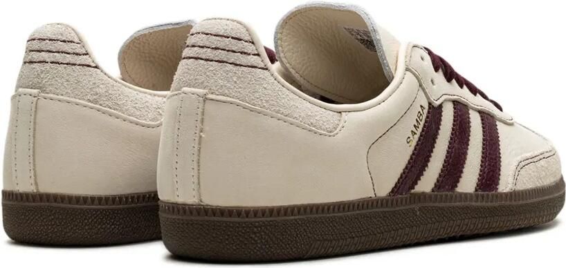 Adidas Samba OG "Wonder White Maroon" sneakers Beige - Foto 3