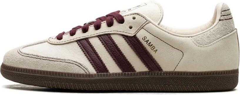 Adidas Samba OG "Wonder White Maroon" sneakers Beige - Foto 4