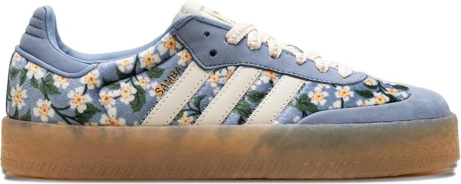 Adidas Sambae X Liberty London sneakers met bloemenprint Blauw