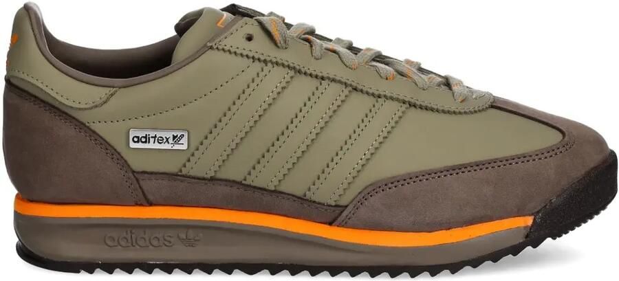 Adidas Gazelle Bold sneakers met plateauzool en streep Groen