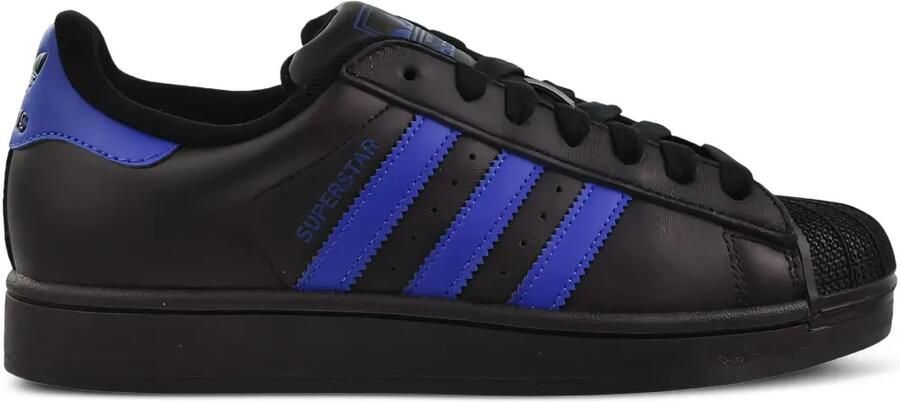 Adidas Superstar II "Core Black Blue Cloud White" sneakers Zwart