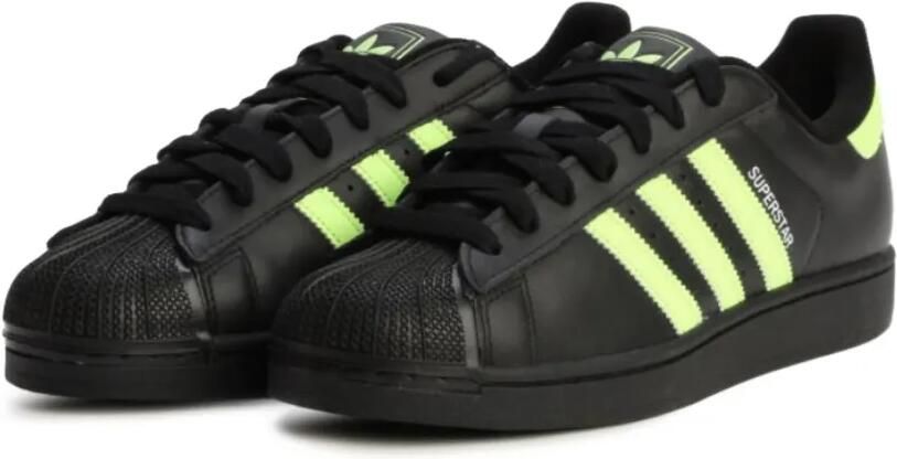 Adidas Superstar II gestreepte low-top sneakers Zwart - Foto 2