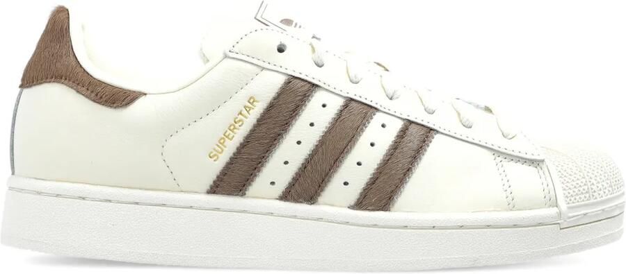 Adidas Superstar II gestreepte sneakers Beige