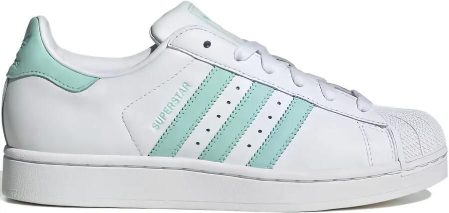 Adidas Superstar II gestreepte sneakers Wit