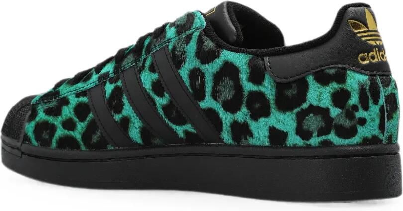 Adidas Superstar II leren sneakers met luipaardprint Groen - Foto 2