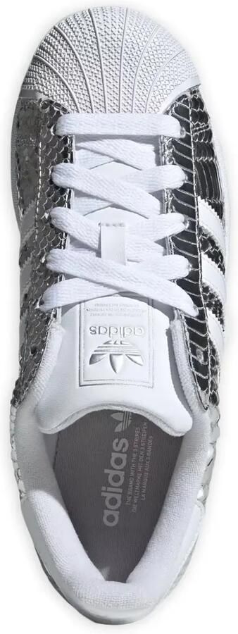 Adidas Superstar II leren sneakers Zilver - Foto 5
